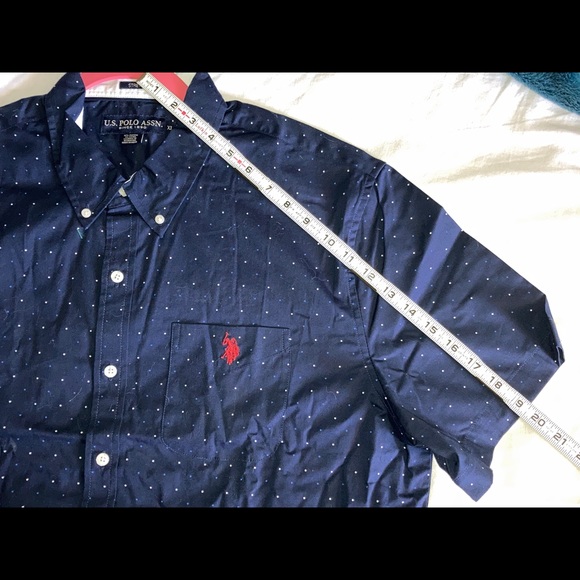 XL Vintage U.S. Polo Assn Short Sleeve Button Down Collar - Picture 7 of 13